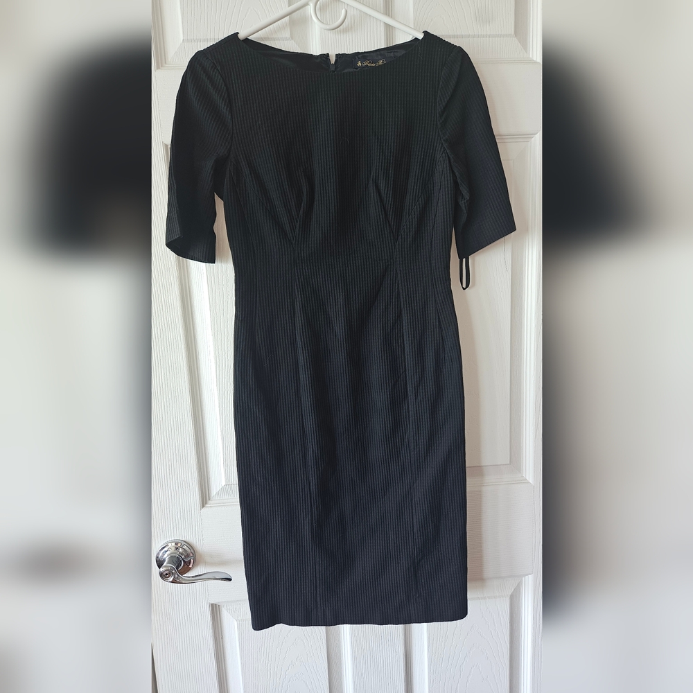 Brooks Brothers Black Dress  Office Short Sleeve Size 2 Exellent Condition